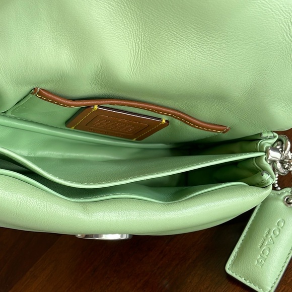 Coach Pillow Tabby 18 in Pale Pistachio - Picture 14 of 17